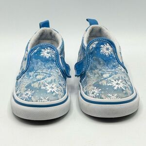 Vans Frozen Winter Theme Aplix Slip On Sneakers - Toddler US 9